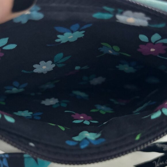 Vera Bradley Midnight Blues Little Flap Hipster Crossbody Bag Retired - Picture 2 of 11